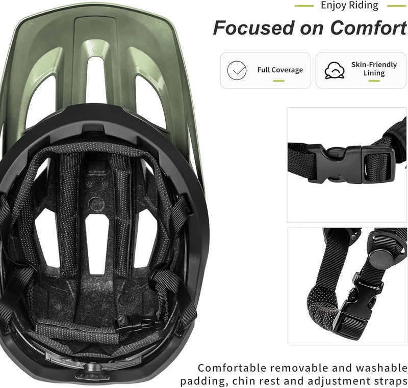 BATFOX Bike Helmet,Mountain Bike Helmet Helmets for Men Women Adults Youth - Image 4